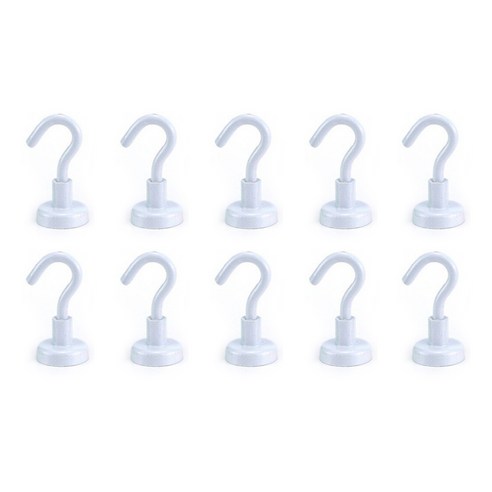 포비월드 칼라고리자석 소 15mm 10p, 흰색, 1개