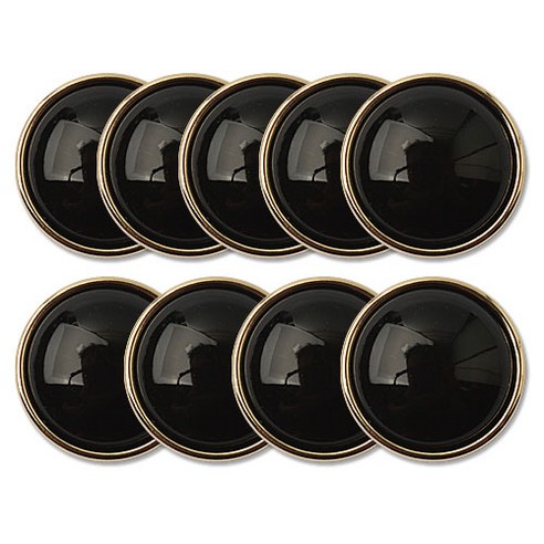 동대문단추왕 캘리 단추 21mm, 블랙G, 4개