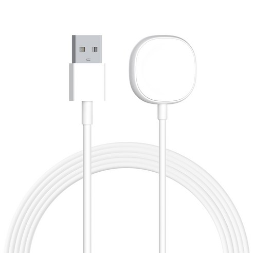 esker 애플워치 SE / 6 / 5 / 4 / 3 / 2 호환 스마트워치 마그네틱 USB 충전 케이블, 화이트, 120cm