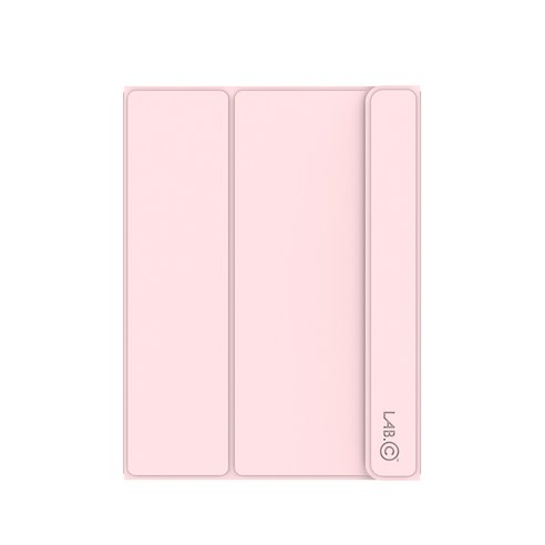 랩씨 태블릿 스마트커버 펜슬 수납 슬림핏 케이스, 핑크샌드