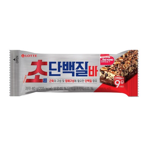 롯데웰푸드 초단백질바, 40g, 1개