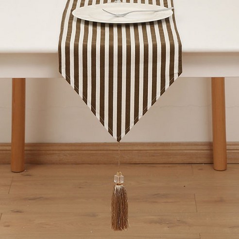 빈테리어 인테리어 포인트 태슬 테이블 러너, TYPE 15, 30 x 160 cm