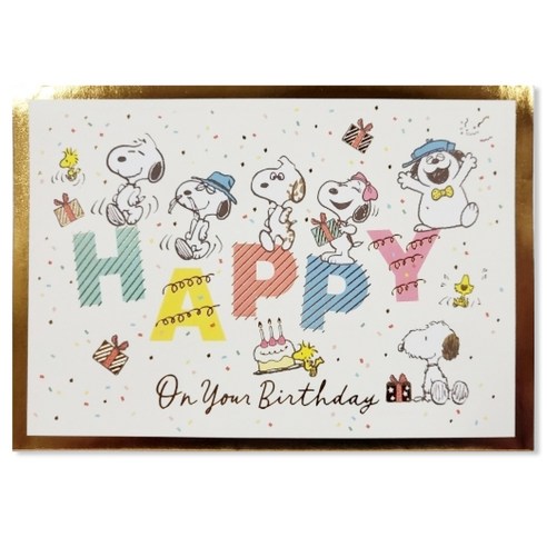 홀마크 스누피 입체 생일 축하카드 815530, 1개