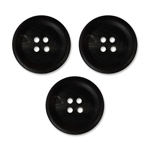 동대문단추왕 고급 무광 코트 가디건 단추 40mm, 블랙플러스, 3개