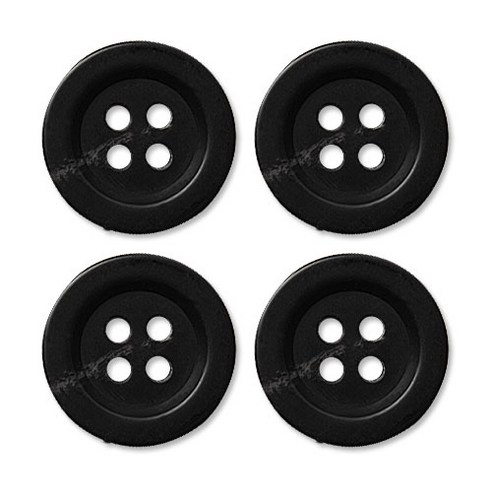 동대문단추왕 고급 무광 코트 가디건 단추 30mm, 더샾, 4개, 블랙 더샾