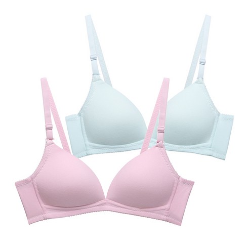 루루베베 여아용 노와이어 파스텔 브라 2종 세트