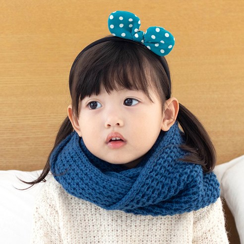 뿌뿌룰루 여아용 라에쥬 와플 넥워머