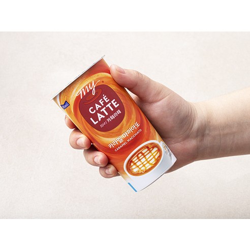 달콤함이 입안을 적시는 여유의 한 잔, 마이까페라떼 카라멜 마끼아또