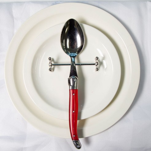 장네론라귀올 디너스푼 21cm, 레드, 1개