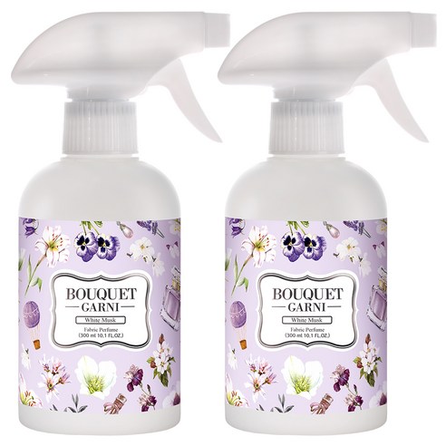 부케가르니 섬유탈취제 화이트머스크, 300ml, 2개