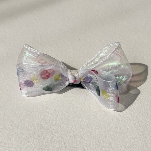 그루밍독 반려동물 러블리 리본 날개 헤어핀, 도트날개, 1개, 9 x 5 cm