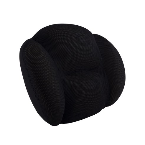 다니카 차량용 메모리폼 허리쿠션 DKW-011C, 블랙, 1개