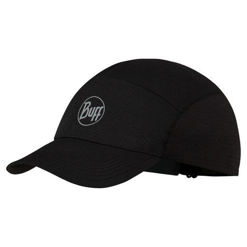 버프 스피드 캡 스포츠 런닝 모자, SOLID BLACK, 1개