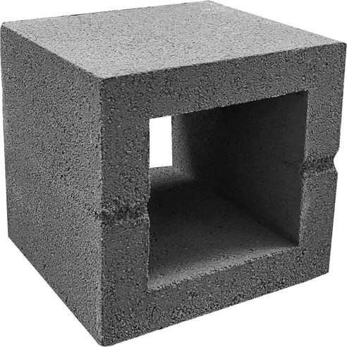 디자인블럭 인테리어 벽돌 사각형, 블랙, 2개