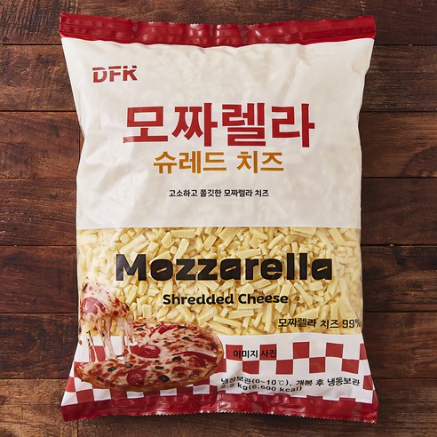 디에프케이 모짜렐라 슈레드 치즈, 2.2kg, 1개입, 1개