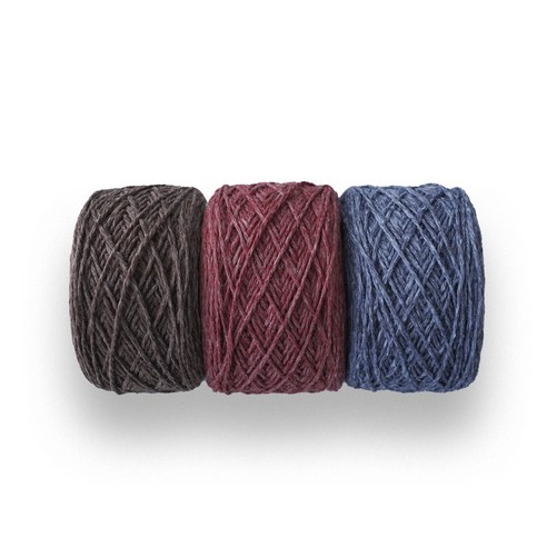 슬로우모먼츠 피사 뜨개질 70g x 3종 세트, 16 돌체레드, 21 데님, 22 초콜릿