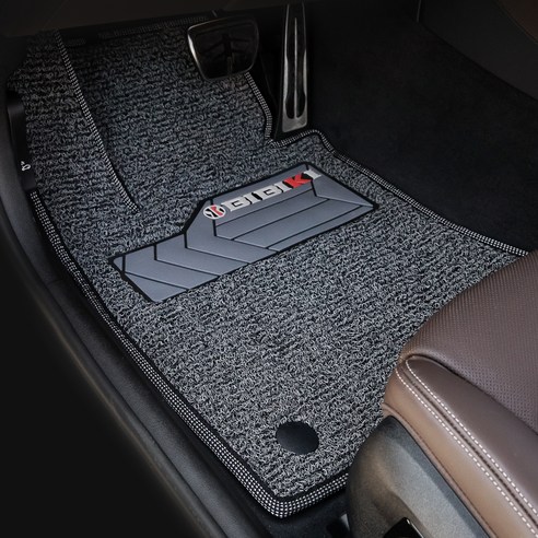 비비키 확장형 발판 코일카매트 1열 + 2열 세트, BMW X4 (G02) (2018년~), 그레이