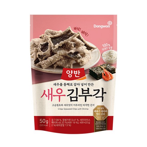 양반 새우 김부각, 50g, 1개