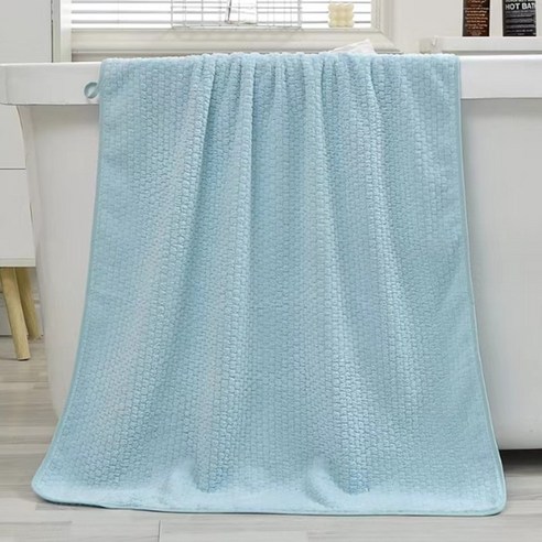 소니오 스퀘어 패턴 소프트 바스타월 비치타월 70 x 140 cm, 04 블루, 1개