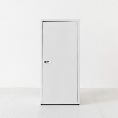 마켓비 리루아 캐비넷 1문 락커 350880, 화이트, 3단