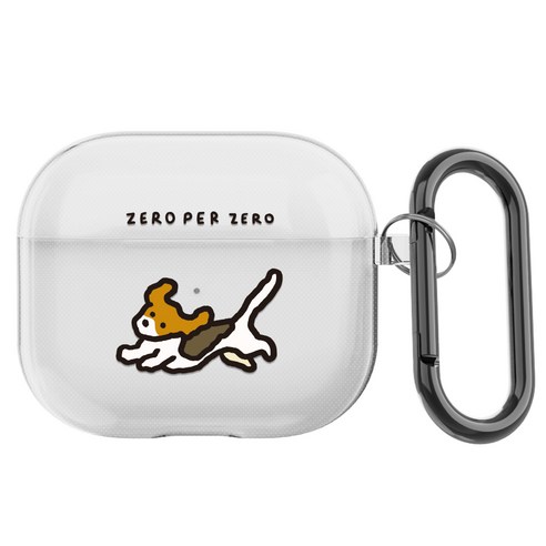 제로 퍼 제로 에어팟 3세대 투명 젤리케이스, 애니멀 강아지6