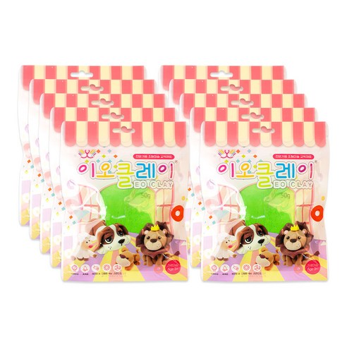 이오 유아용 클레이 10p, 10개, 연두