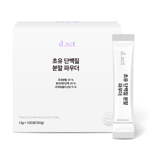 디액트 초유 단백질 분말 파우더 스틱, 100개, 1.5g