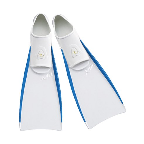 투사 카일 생고무 오리발 FF-16, WHITE + BLUE