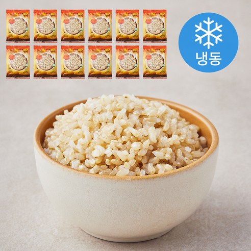 월향미 식이섬유 현미 공밥 (냉동), 180g, 12개