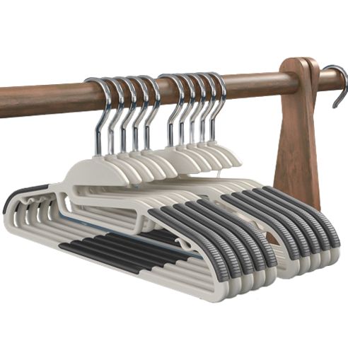 메종디망쉬 논슬립 카라 옷걸이, 그레이, 15개입