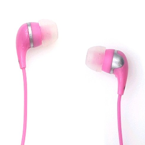 아쿠아 목걸이형 이어폰 + 실리콘캡 4p, 핑크