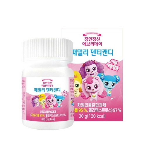 장인정신에브리데이 유아용 자이리톨 캐치티니핑 덴티캔디 30g, 1개