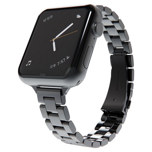 미아크 슬림 메탈 스트랩 밴드 38 / 40 / 41 mm 호환, 로즈골드