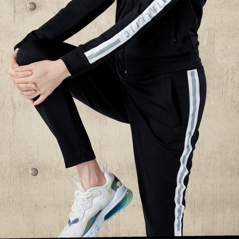 패기앤코 여성용 저지 배기핏 트레이닝 긴바지 NTP-4286
