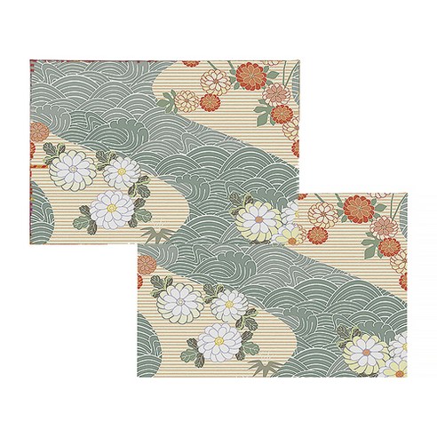 화려한 패턴 기본 테이블 매트 2p, 07, 45 x 45 x 0.3 cm