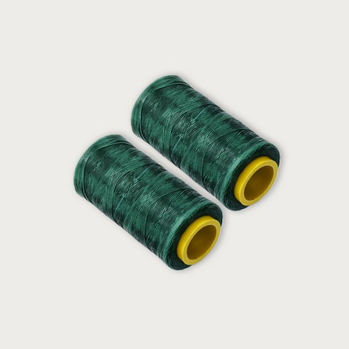 가죽공예 왁스실 초사용 1mm x 220m, 다크그린, 2개