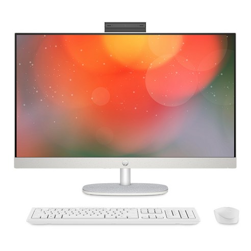 hp올인원pc HP 2024 올인원 27 라이젠5 라이젠 7000 시리즈, Shell White, 16GB, 512GB, WIN11 Home, 27-cr0005kr