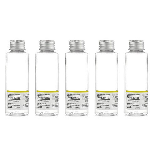 할로뷰티 알루미늄캡 투명 공병 100ml, 5개