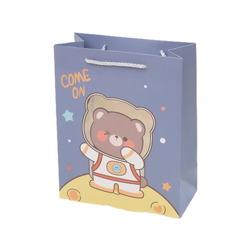 마켓감성 홀리데이 기프트백 12p, 우주 곰