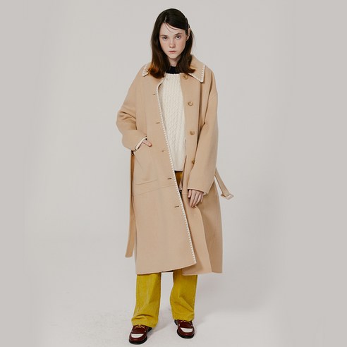 [하고하우스] 보카바카 여성용 멜로우 핸드메이드 싱글 롱코트 VC229OCT007M