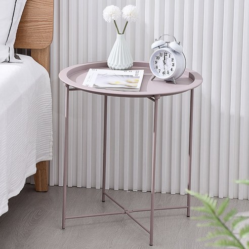 포레스틴 철제 베이직 홈바 테이블 47 x 47 x 50 cm, 핑크