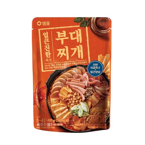 샘표 얼큰진한 부대찌개 육수, 400g, 1개