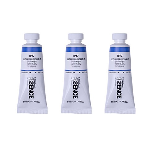 신한에쎈스 아크릴 컬러 물감 Tube A 시리즈 울트라마린 라이트 3p, 1색, 50ml