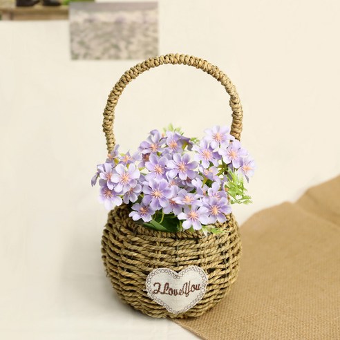 조아트 조화 인테리어 성묘 꽃 리빙스턴 데이지 6p, 퍼플