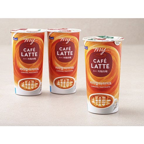 달콤함이 입안을 적시는 여유의 한 잔, 마이까페라떼 카라멜 마끼아또