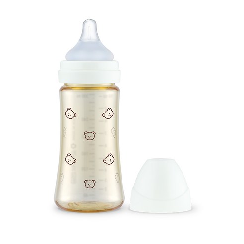 그로미미 PPSU 젖병 300ml 싱글팩, 돗꼼(화이트), 1개