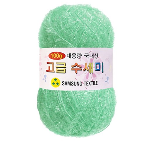 yarna 대용량 고급 수세미 100g, 133소프트민트, 1개