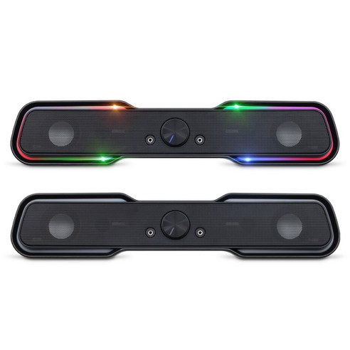 몰입감 넘치는 사운드와 화려한 RGB 조명으로 게임의 즐거움을 배가시키는 최고의 게이밍 사운드바