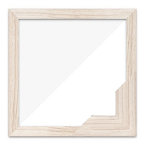 누니액자 우드 패브릭형 보석십자수액자 40 x 40 cm F22, 라떼, 1개