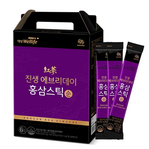 대상웰라이프 진생에브리데이 홍삼스틱 순 10ml x 100p, 1박스, 1L